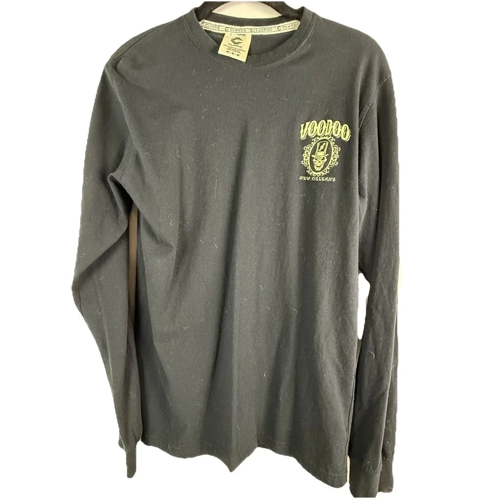 Voodoo New Orleans Unisex Long Sleeve Tshirt‎ 100% Cotton Medium - Picture 3 of 5